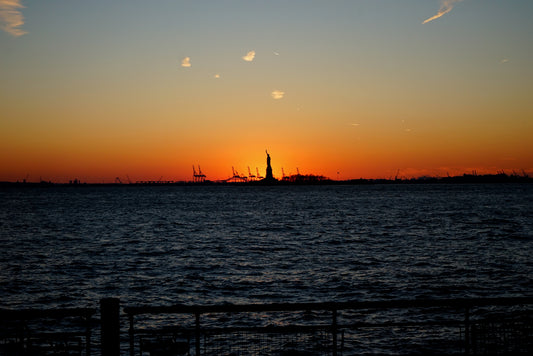 Liberty at Sunset